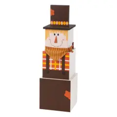 Glitzhome&reg; 36" Double-Sided Snowman & Scarecrow Porch D&eacute;cor