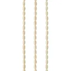 Silver Metal Small Oval Beads, 6mm by Bead Landing&trade;