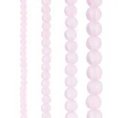 Matte Glass Round Beads by Bead Landing&trade; Light Pink