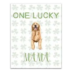 One Lucky Mama 11" x 14" Canvas Wall Art