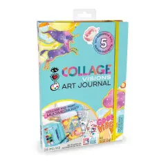 Bright Stripes Collage Visions Art Journal