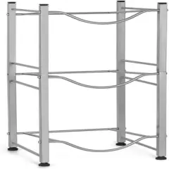 NEX&trade; 3-Tier 5-Gallon Water Bottle Storage Rack Silver