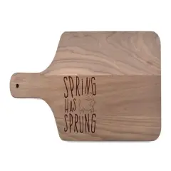 Spring Has Sprung 17" x 8" Walnut Paddle Cutting Board