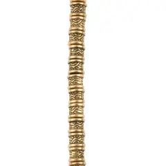 Antique Gold Metal Large Hole Tube Bead, 7.5mm by Bead Landing&trade;