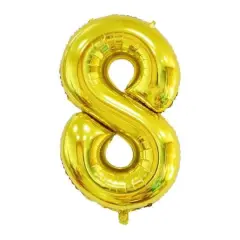 Wizardi 32" Gold Number Foil Balloon 8