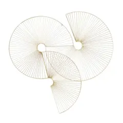 CosmoLiving by Cosmopolitan Gold Circle Contemporary Wall D&eacute;cor