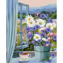 Crafting Spark Chamomile Flower Painting by Numbers Kit