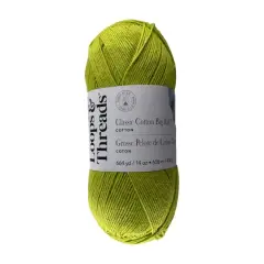 Classic Cotton Big Ball&trade; Solid Yarn by Loops & Threads&reg; Key Lime