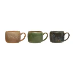 Hello Honey&reg; 5.5" Rustic Stoneware Mug Set