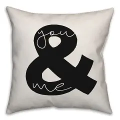 You & Me Throw Pillow