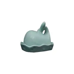 Hello Honey&reg; Aqua Blue Whale Shaped Butter Dish