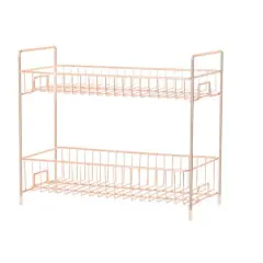 NEX&trade; 14" 2-Tier Rose Gold Countertop Spice Storage Shelf