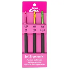 Susan Bates&reg; Soft Ergonomic&trade; Crochet Hook Set, I- K