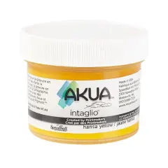 Speedball&reg; Akua&trade; Intaglio&trade; Ink, 2oz. Hansa Yellow