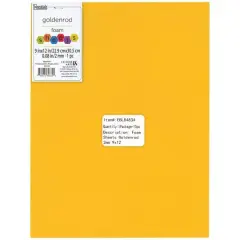 Essentials by Leisure Arts 9" x 12" Foam Sheets, 15ct. Goldenrod