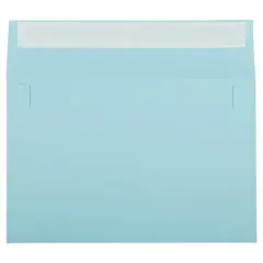 JAM Paper 6" x 9" Colored Peel & Seal Invitation Envelopes, 100ct. Baby Blue