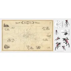 RoomMates Stranger Things Dry Erase Hawkins Map Peel & Stick Giant Wall Decals