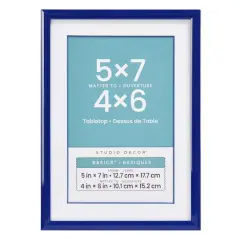 Basics&trade; Tabletop Frame with Mat by Studio D&eacute;cor&reg; Navy
