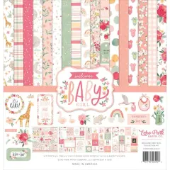 Echo Park Collection Kit 12"X12"-Welcome Baby Girl