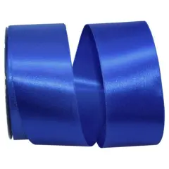 JAM Paper 2.25" x 50yd. Double Face Satin Allure Ribbon Royal