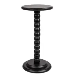 Hello Honey&reg; 25" Stacked Pedestal Cocktail Side Table Black