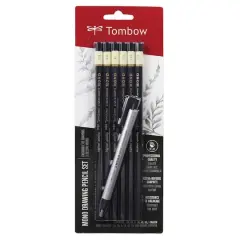 Tombow Mono Drawing 6 Pencil Set With Eraser