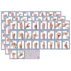North Star Teacher Resource American Sign Language Alphabet Bulletin Board Sets, 3ct.