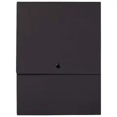JAM Paper Vertical Kraft Snap Closure Portfolio Black