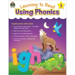 Teacher Created Resources Learning To Read Using PHONICS Book 3 (Level C)