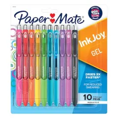 Paper Mate&reg; InkJoy&reg; 0.7mm 10 Color Retractable Gel Pen Set