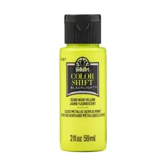 FolkArt &reg; Color Shift Blacklight&trade; Acrylic Paint 36388 Neon Yellow