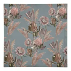 Protea Blooms Cotton Twill Napkin Blue