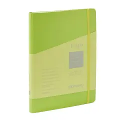 Fabriano&reg; EcoQua Plus A5 Lined Hidden Spiral-Bound Notebook Lime