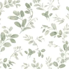 RoomMates Green Dancing Leaves Peel & Stick Wallpaper