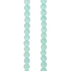 Aqua Cat's Eye Glass Round Beads, 4mm by Bead Landing&trade;