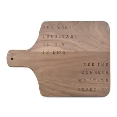 The Most Important Things In Life 17" x 8" Walnut Paddle Cutting Board