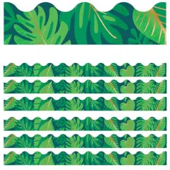 Carson Dellosa Education&reg; One World Tropical Leaves Border, 234ft.