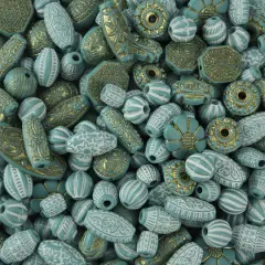 S&S&reg; Worldwide Turquoise Old World Plastic Beads