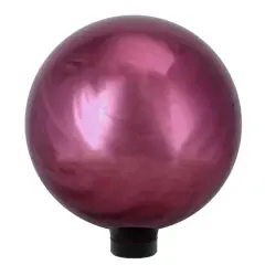 10" Mirrored Garden Gazing Ball Burgundy