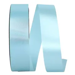JAM Paper 3/8" x 100yd. Single Face Satin Allure Ribbon Ocean Blue