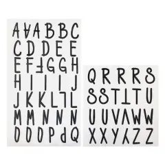 Black Fun Font Alphabet Iron-On Transfers by Make Market&reg;