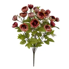 18" Ranunculus & Berry Deluxe Bush by Ashland&reg; Pink