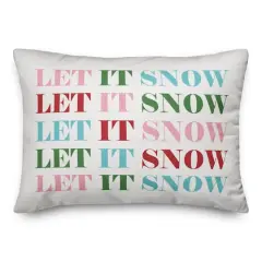 Let It Snow 14x20 Throw Pillow