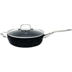 The Rock&reg; by Starfrit 11" Saut&eacute; Pan with Glass Lid & Stainless Steel Handles