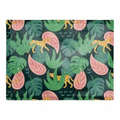 Tropical Cheetahs 18" x 14" Cotton Twill Placemat
