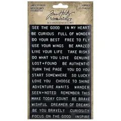 Tim Holtz&reg; Idea-Ology&reg; Sentiments Label Stickers
