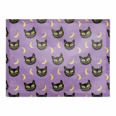 Cat Moon & Stars Pattern Poly Twill Placemat
