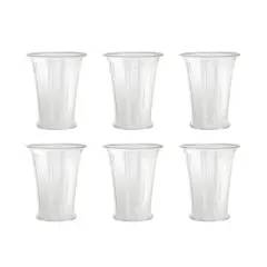 Hello Honey&reg; 4" Clear Round Glass Drinking Glass with Debossed Rim & Base, 6ct.