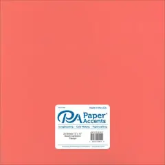 PA Paper&trade; Accents 12" x 12" Muslin 73lb. Cardstock, 25 Sheets Papaya