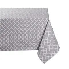 Gray Lattice Tablecloth 60" x 84"